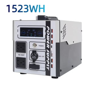 1500W 1000W 500W Portable Power Station Metal Solar Battery 48Ah 60Ah Solar Power System for Camping Metal Construction f - Product Image 1