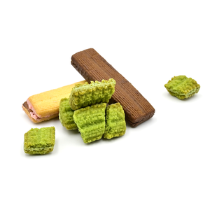 Bánh quy sandwich vị matcha giòn, chất lượng cao, đồ ăn nhẹ châu Á độc đáo, 25G*20 gói trong hộp - Product Image 6