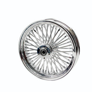 Ruedas de Rayos de 21 Pulgadas Adecuadas para Harley Modificada Retro con 48 Rayos Gruesos Galvanizados, Adecuadas para Modelos Antiguos de Harley - Product Image 3