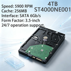 ST4000NE001 3,5 Zoll 4TB Kapazität 7200RPM 256MB Cache SATA3 Interne Desktop-Festplatte HDD für PC Home Server Storage <span class=keywords><strong>Pro</strong></span> NAS - Product Image 1