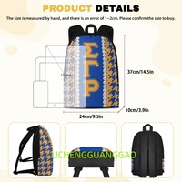 Sac à dos personnalisé pour femme de la sororité Iota Phi Lambda, réutilisable, de haute qualité, pour le shopping et les week-ends, vente en gros