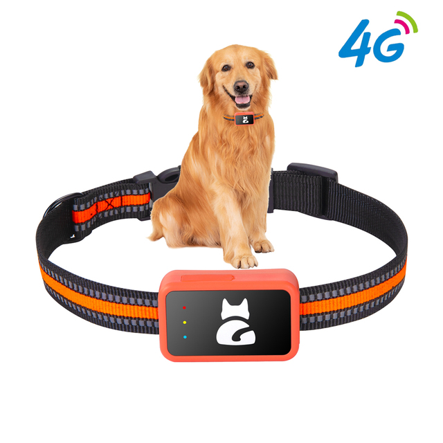 Drop-Proo Waterproof GPS Tracker for Dogs Smart Collar with IP67 Rating No Subscription Required Made From Plastic and Nylon