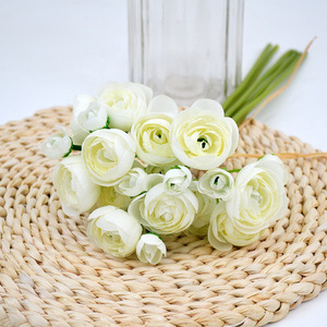 Ramo de novia de Camelia, flor de Rosa Blanca y rosa, paquete de flores de Camelia <span class=keywords><strong>Aurora</strong></span>, decoración de boda, O-X700, venta al por mayor - Product Image 6