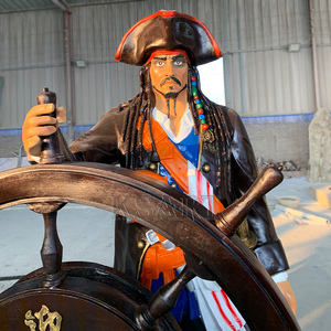 Estatua de <span class=keywords><strong>Pirata</strong></span> para Decoración de Parques Infantiles, Escultura de Resina para Interiores, Personaje para Parques, Plazas, Dormitorios, Cines, Bares, Timonel <span class=keywords><strong>Pirata</strong></span> - Product Image 2