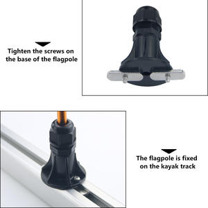 1.2 Meter Foldable Aluminum Alloy Flag with <b>Safety</b> Belt Canoe/Kayak Accessories with Flag Screws Washers <b>Water</b> <b>Safety</b> <b>Products</b> - Product Image 3