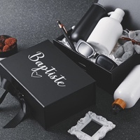 Boîte blanche noire police pour bouteilles, boîte d'emballage cosmétique de capacité moyenne pliante Emballage personnalisé le plus récent avec logo personnalisé