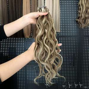 2025 USA vente chaude nouvelle trame humaine européenne Double dessiné génie trame Extensions de cheveux vierge génie trame cheveux russes - Product Image 2