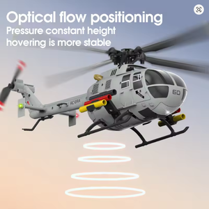 C186S RC 헬리콥터 2.4G 6 축 자이로 스코프 4CH 고도 유지 광학 흐름 브러시리스 원격 제어 헬리콥터 장난감 성인용 - Product Image 4
