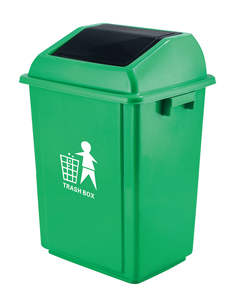 Poubelle de cuisine <span class=keywords><strong>LONGBANG</strong></span>, hermétique, anti-odeurs, en HDPE, sur roulettes, écologique, multi-tailles, avec couvercle rabattable et remplaçable - Product Image 3