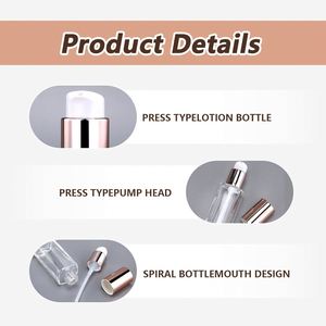 Botella de Perfume de Vidrio Grueso Transparente de 50 ml, con Fondo Plano, Tapa Plateada Mate, Pulverizador con Bomba, Impresión de Pantalla y Logotipo Personalizado, OEM de Lujo - Product Image 3