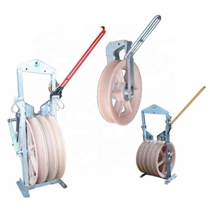 Blocs de tirage de câbles aériens pour hélicoptères, personnalisables, OEM, en aluminium et nylon, pour ligne de transmission, garantie 1 an - Product Image 1