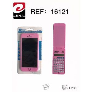 Kenko Calculator Pink Flip Style Student Use 1 Pcs - Product Image 3
