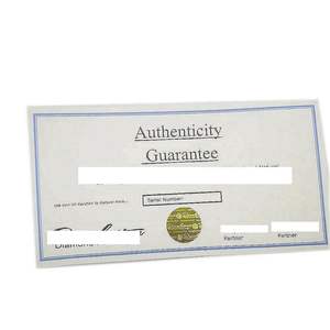 Stampa personalizzata dell'autoadesivo dell'ologramma d'argento stampa della carta di sicurezza <span class=keywords><strong>certificato</strong></span> autentico - Product Image 2