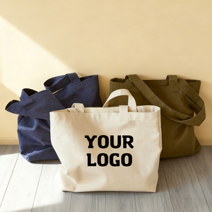 Sacs en toile personnalisés à la mode de style nouveau, sacs à bandoulière en toile de coton pour femmes avec poche pour les cours et le travail - Product Image 1