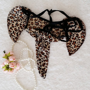 Sous-vêtements pour hommes à imprimé léopard Dessous drôle en forme d'éléphant pour hommes Culottes sexy pour hommes Dessous sexy Jouets sexuels pour hommes Sous-vêtements sexy - Product Image 4