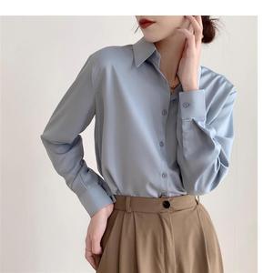 Blusa de Satén de Manga Larga para Mujer, Camisa Premium para el Trabajo, a la Moda - Product Image 6