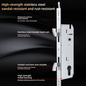 YAGU personalizado 2085 2585 2885 3085 3585 4085 4585 cerradura especial de puerta corredera con inserto de gancho cuerpo de cerradura de gancho de puerta de aleación de aluminio - Product Image 2