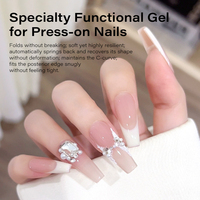 Gel UV de construction souple en caoutchouc personnalisé, sans TPO, sans HEMA, à retirer par trempage, écologique, longue durée, durcissement rapide, sans chaleur, gel de renforcement
