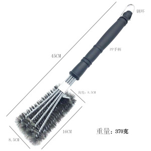 Herramientas de Limpieza para Horno de Barbacoa, Cepillo de Alambre de Acero Inoxidable para Barbacoa, Cepillo de Limpieza con Cerdas y Raspador, Cepillo de Limpieza para Portátiles - Product Image 2