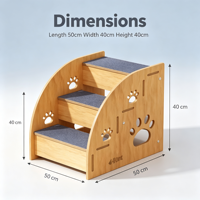 Nouvelle Escalade pour Animaux de Compagnie en Bois Massif, Écologique, Moderne, Imperméable, Couleur Unie, avec Motifs de Pattes de Chat Creuses