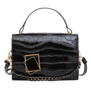 Bolsos Cuadrados Pequeños en Tendencia, Textura de Piedra, Cierres Magnéticos, Cuero PU, Bolsos Cruzados de Mano para Mujer, Elegantes y Exquisitos - Product Image 3