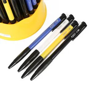 M&G Economical Retractable Oil Ballpen Ball Point Pens Blue 0.7mm Promotional Pens