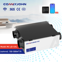 COMAYJOHN MC-JD-SXL (Pièces) Ventilateur d'extraction de pièce Échangeur d'air HRV Système de ventilation à récupération de chaleur