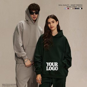 Sudadera con Capucha de Invierno de Estilo Holgado y Peso Pesado de 430G, Talla Americana, con Logotipo Impreso, Sudadera Deportiva para Hombre con Bordado Personalizado - Product Image 1