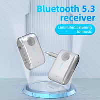BT 5.3 Auto-Kit-Adapter 3.5mm Aux Freisprechanlage Stereo Drahtloser Bluetooth Audio-Empfänger für Auto, TV, Kopfhörer