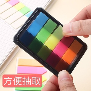 Deli Index <b>Stickers</b> Colored Fluorescent Indicator Labels For File Folder Organization 100 <b>Sheets</b> Paper Material - Product Image 2