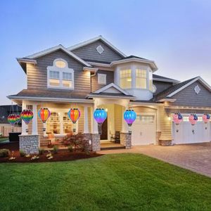 โคมไฟตกแต่งสวน LED พลังงานแสงอาทิตย์ รูปทรงบอลลูนลมร้อน ดีไซน์สวยงาม - Product Image 4