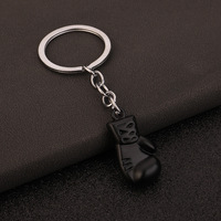 Porte-clés pendentif mini gant de boxe 3D en métal pour homme, cadeau pour boxeur, souvenirs sportifs, breloque de porte-clés, vente en gros