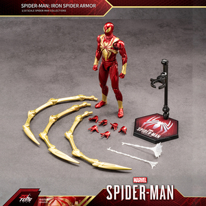 ZD Toys <span class=keywords><strong>Marvel</strong></span> Spider-Man - Iron Spiderman Suit, <span class=keywords><strong>figurine</strong></span> articulée à l'échelle 1/10, modèle de <span class=keywords><strong>collection</strong></span>, figurines à collectionner - Product Image 6