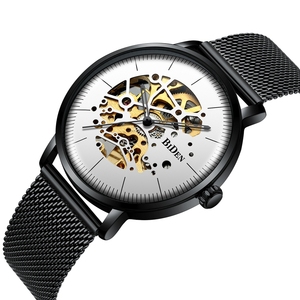 BIDEN-Relojes de pulsera mecánicos para hombre, reloj de pulsera automático con esqueleto hueco, de moda, regalos - Product Image 5