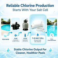 Cellule de chlorinateur au sel de remplacement T-Cell-9 T9 compatible avec Hayward W3T-CELL-9 BLT9H pour piscines enterrées jusqu'à 25 000 gallons