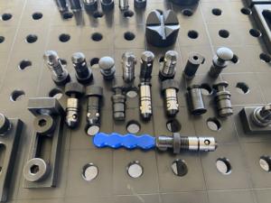 2D 3D nitred ghisa acciaio tavolo di saldatura con scale di misura e raccordi - Product Image 5