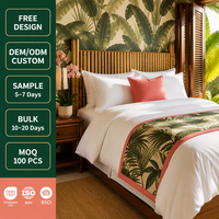 Albornoz de Hotel T.C. de Poliéster y Algodón, Tejido Waffle, Blanco, Unisex, Ligero, de Secado Rápido, Antiarrugas, para Spa, Personalizable OEM