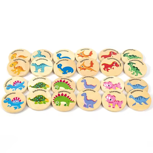 Jouets éducatifs Montessori jeu de copeaux de bois exercice de mémoire jeu de correspondance apprentissage numéro Cognition mémoire trouver le même jeu - Product Image 3