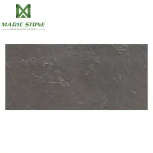 Weather fastness exterior high buildings artificial lightweight natural stone slate flexible tile