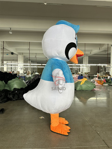 Disfraz de Mascota de Grulla Hermosa, Disfraz de Grulla <span class=keywords><strong>Fénix</strong></span> Inflable de 2 m con Certificación CE, Trajes para Eventos, Alquiler y Venta - Product Image 6