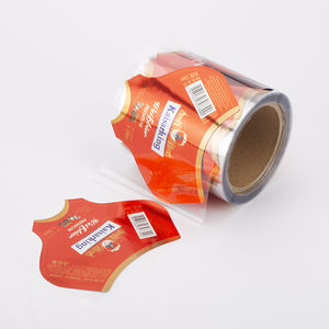 Papel de plástico adhesivo brillante para embalaje térmico rollo de autoadhesivo para etiquetas de cerveza - Product Image 1