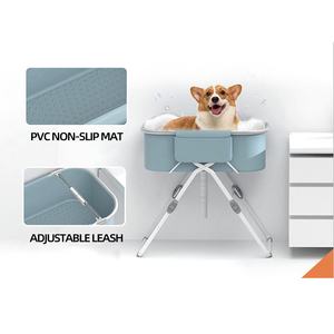 Logo personalizzato all'ingrosso regolabile Anti-scivolo pieghevole gatto <span class=keywords><strong>Pet</strong></span> Dog vasche da bagno - Product Image 2