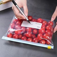 Sac Réutilisable Refermable Auto-Portant pour Congélation Fruits Légumes, Pochette Organisateur Alimentaire Cuisine