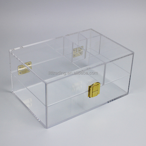 Tùy Chỉnh Độc Quyền Lớn Nhỏ Bán Buôn Hộp Đồ Trang Sức Hiển Thị Trường Hợp Món Quà Trong Suốt Acrylic Hộp Đồ Trang Sức <span class=keywords><strong>Plexi</strong></span> Rõ Ràng Hộp Đồ Trang Sức - Product Image 3