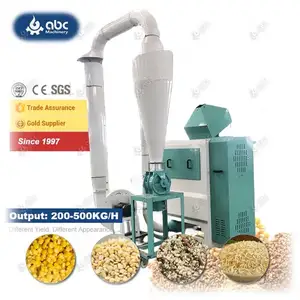 100% Trustworthy Maize Rice Sorghum Wheat Black Gram Peeling Machine for Dry Wet Dehulling Dehusking Corn Millet Lentil