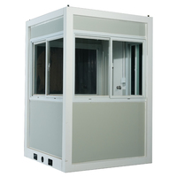Couleur Acier SandwichPortable Extérieur Moderne Garde Maison Préfabriqué Garde Stand Parking Billet Stand Portable Garde Salle Cabine