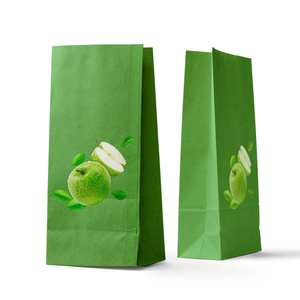 <span class=keywords><strong>Sac</strong></span> en <span class=keywords><strong>papier</strong></span> SOS personnalisé écologique imprimé fruit pomme verte sacs en <span class=keywords><strong>papier</strong></span> <span class=keywords><strong>kraft</strong></span> recyclables pour l'emballage de fruits à emporter - Product Image 1