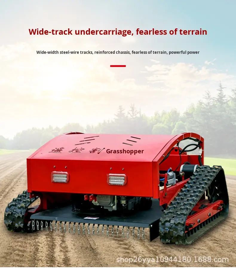 Industrial Remote-controlled Crawler Lawn Mower, Self-propelled Weeder ...
