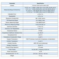 Medidor de Mesa Multiparamétrico de Alta Precisión para Conductividad con una Precisión Mínima del 1.5% Resolución de 0.0001 US/cm, Temperatura de 0-50