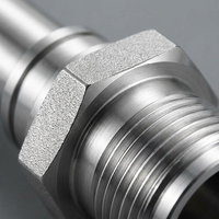 Pièces moulées sur mesure en acier inoxydable, services de fabrication d'adaptateurs filetés usinés avec précision par CNC